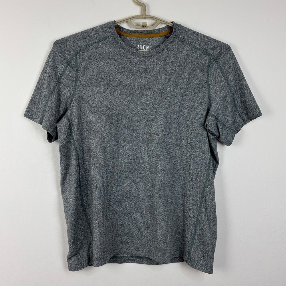 Rhone Gray Crewneck Performance T Shirt short sleeve Medium